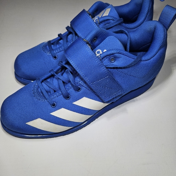 Adidas Powerlift 4 Mens 10 Blue White Mens Weightlifting Shoes BC0345 - Picture 3 of 6